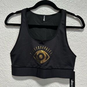 New Ultracor Sports bra- Size L- color: black and gold